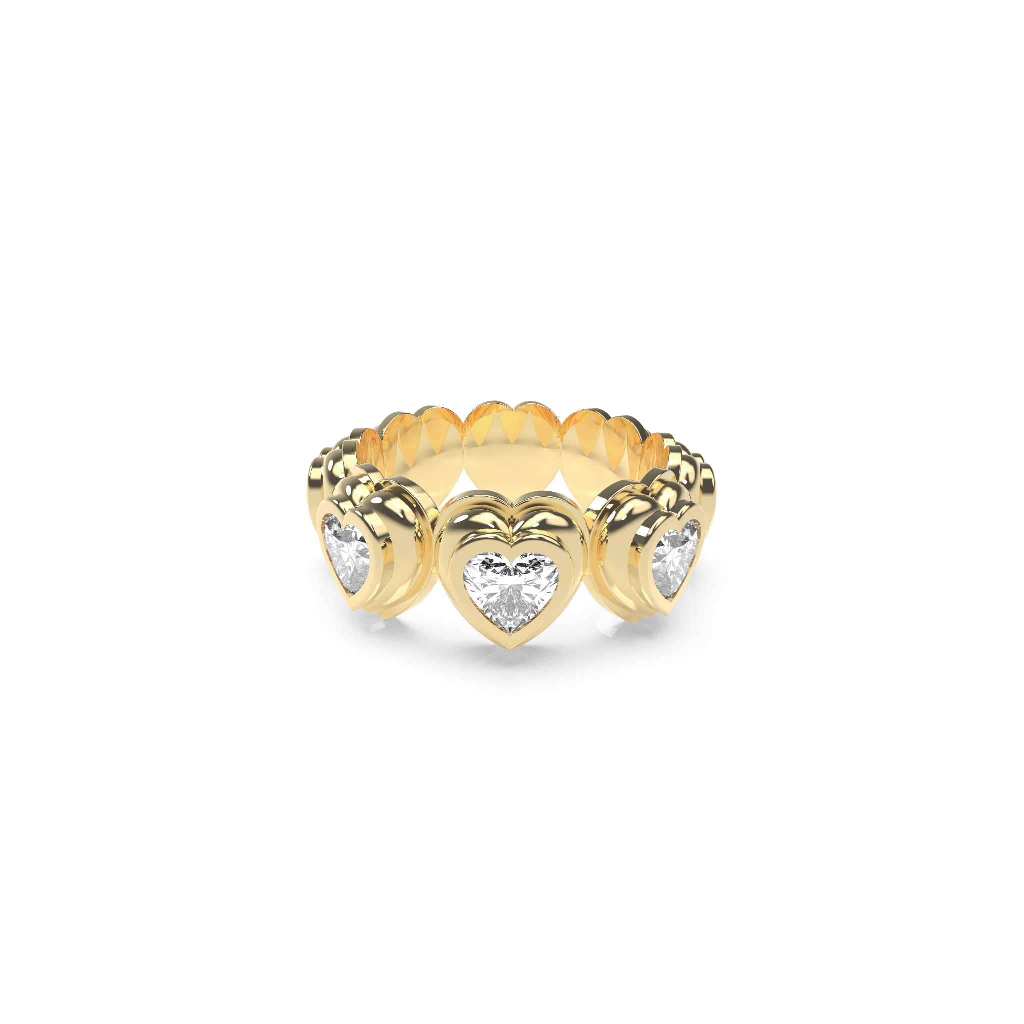 Solid Heart Bauble Pop Ring - Octonov 
