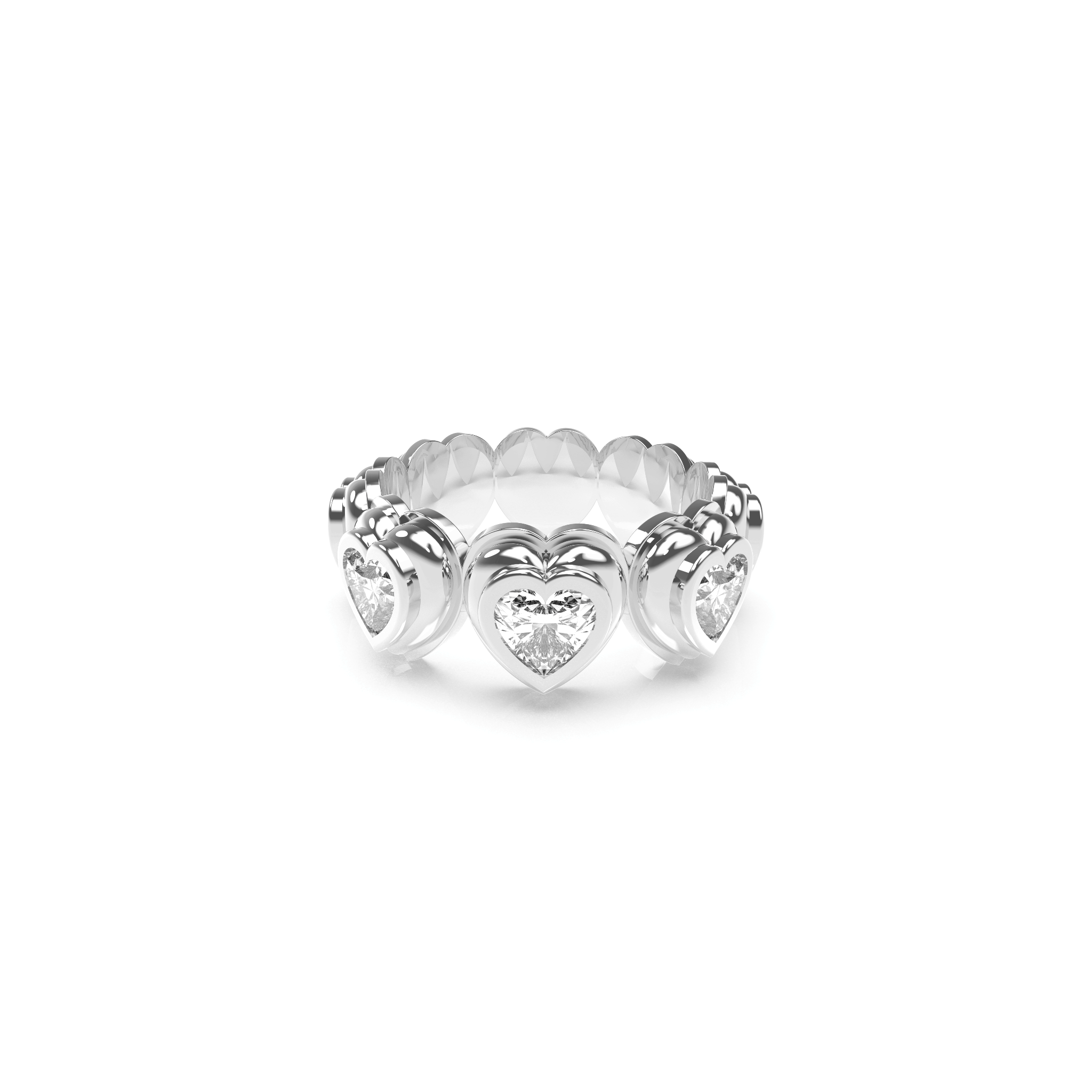 Solid Heart Bauble Pop Ring - Octonov 