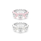Heart Enamel Bauble Pop Ring Duo - Octonov 
