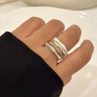 Sorbet Swirls Enamel & Diamond Swirls Stacker Ring Set of 4 - Octonov 