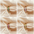 August Birthstone Eternity Spinner Ring - Octonov 
