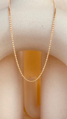 Gold Faceted Beaded Chain Necklace - Octonov 