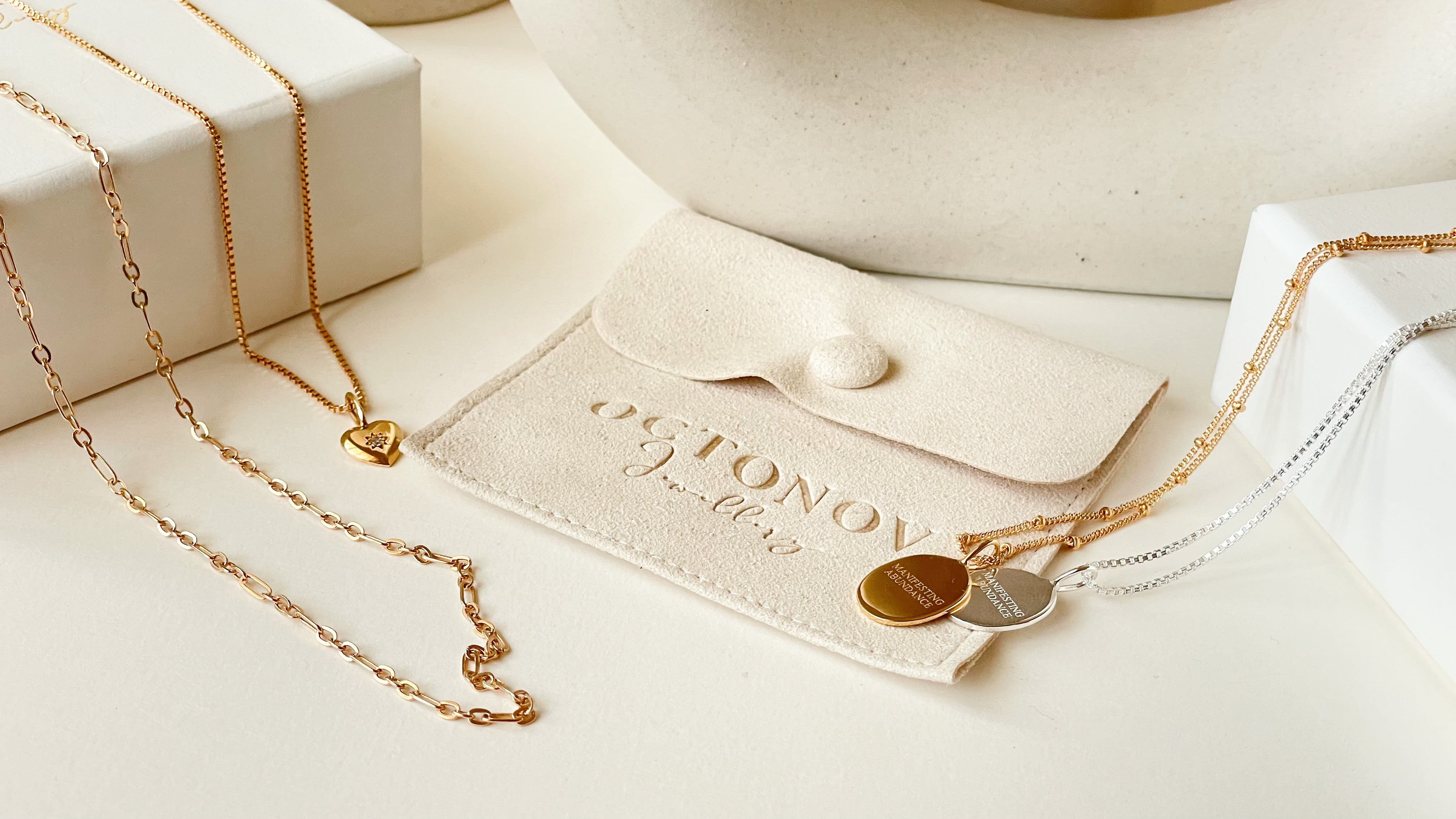 Personalised Affirmations Teardrop Necklace - Octonov 