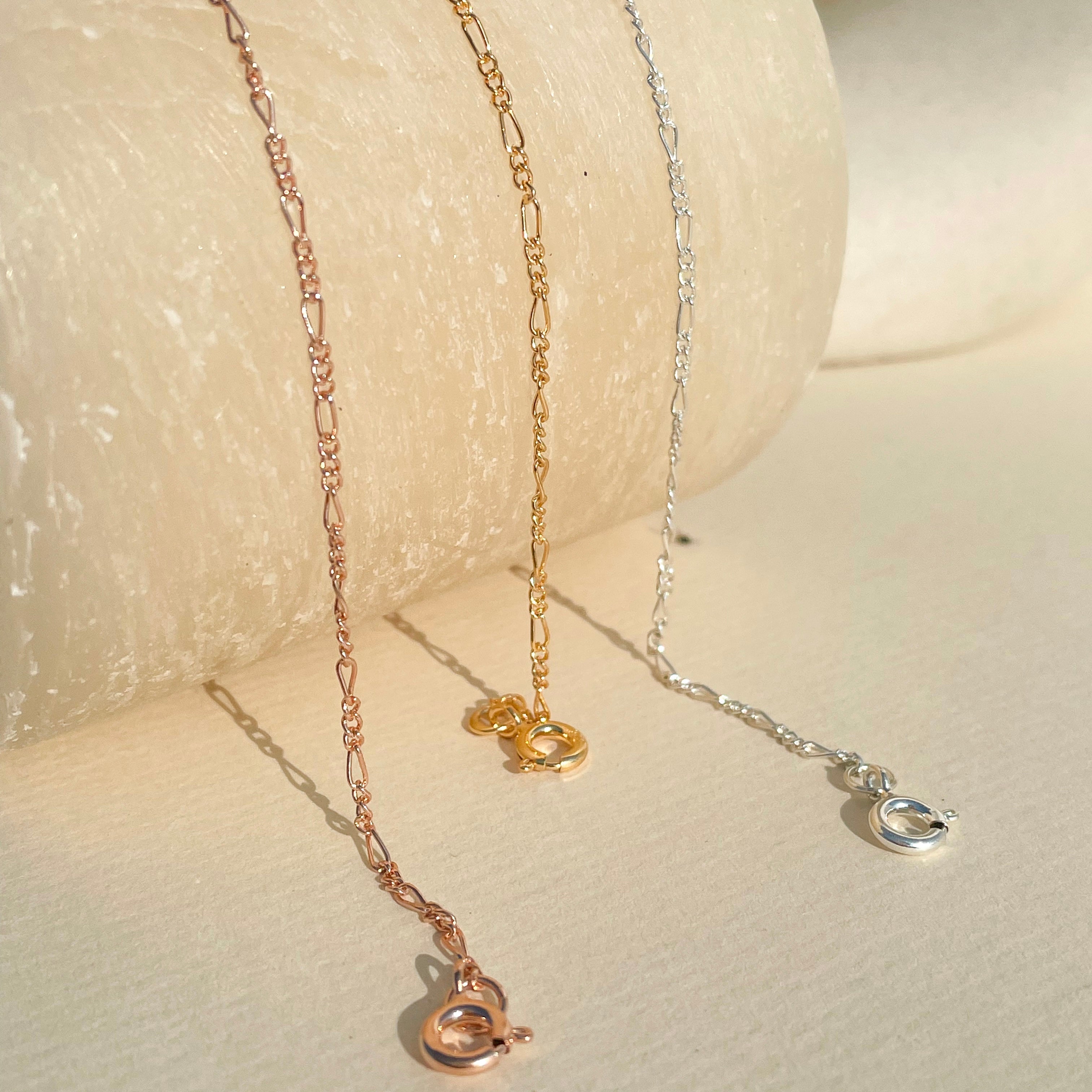 Thin Figaro Chain Bracelet - Octonov 